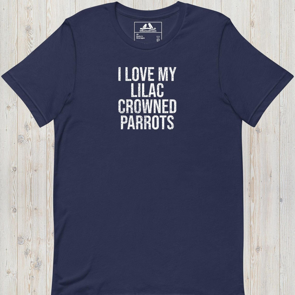 I Love My Lilac Crowned Parrots Unisex t-shirt
