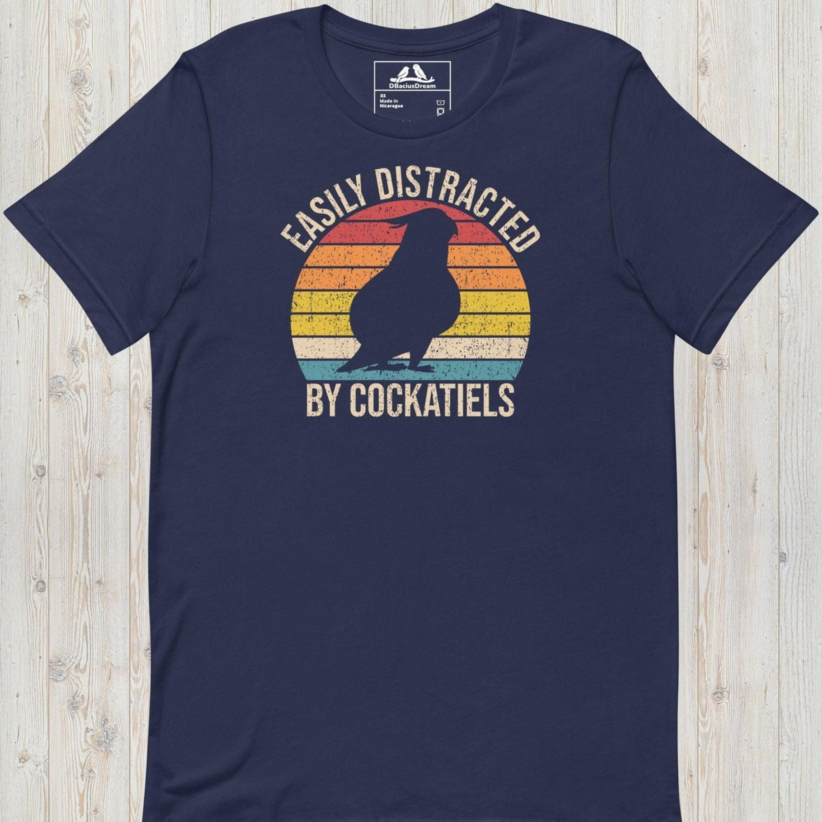 Easily Distracted By Cockatiels Unisex t-shirt