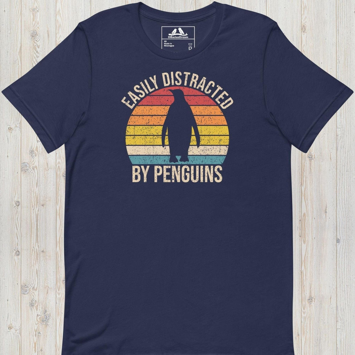 Easily Distracted By Penguins Unisex t-shirt