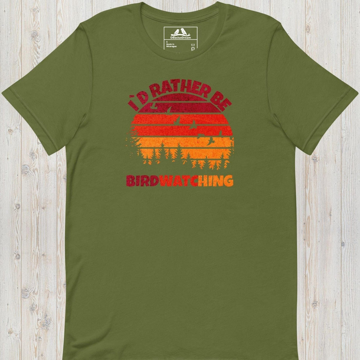Id Rather Be Birdwatching Unisex t-shirt