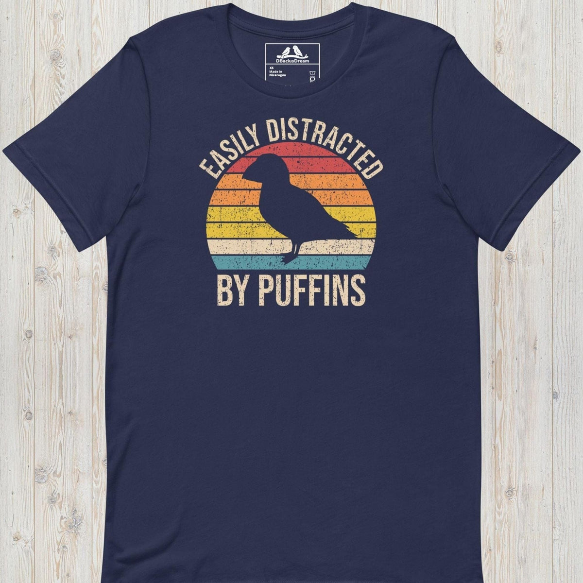 Easily Distracted By Puffins Unisex t-shirt