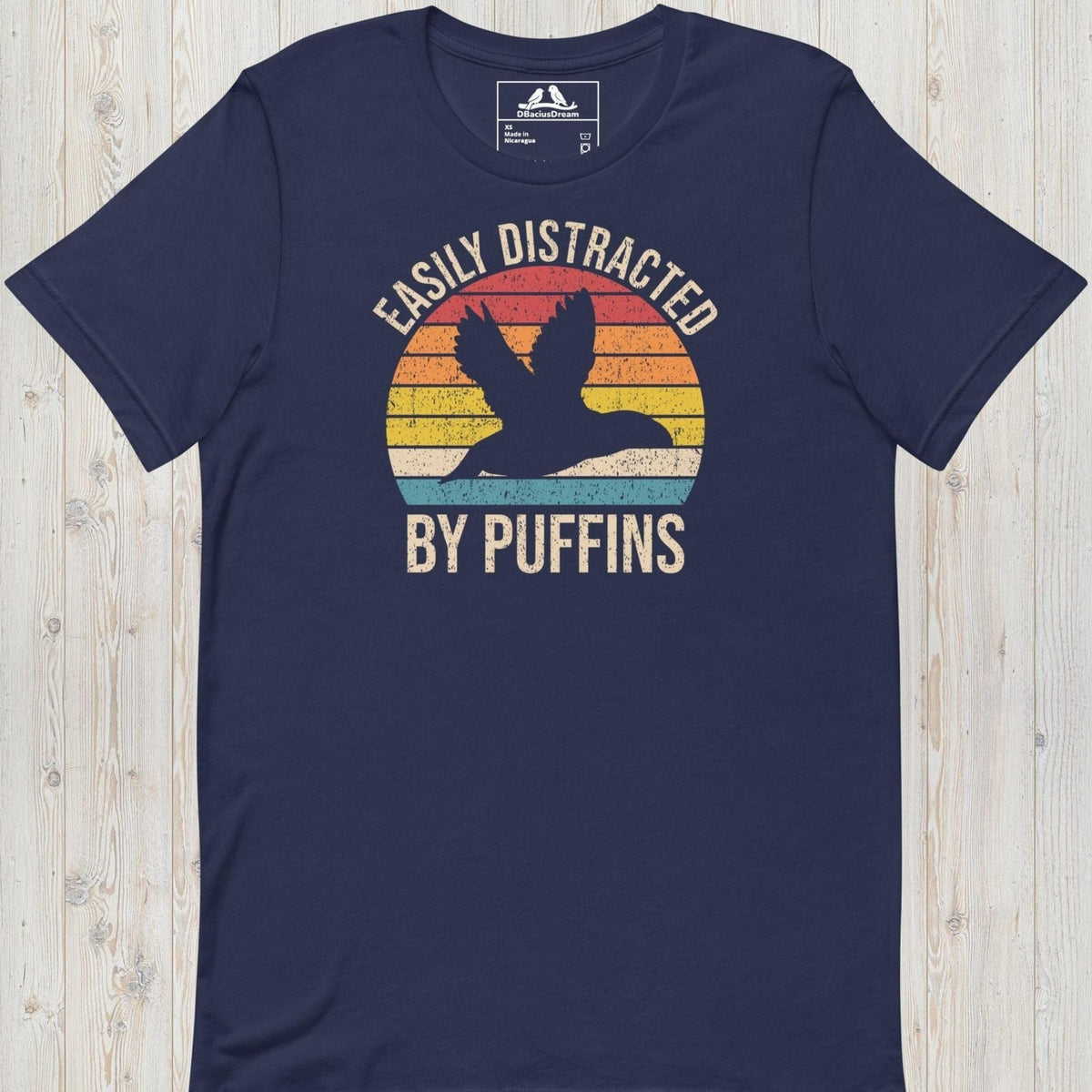 Easily Distracted By Puffins Unisex t-shirt