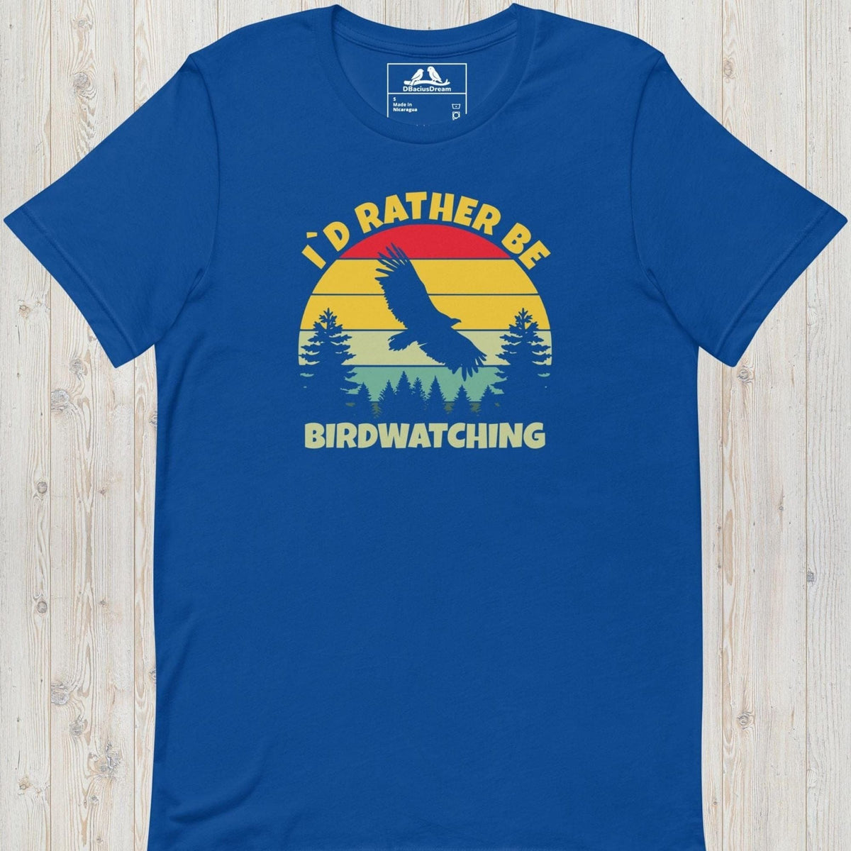 I´d Rather Be Birdwatching Unisex t-shirt