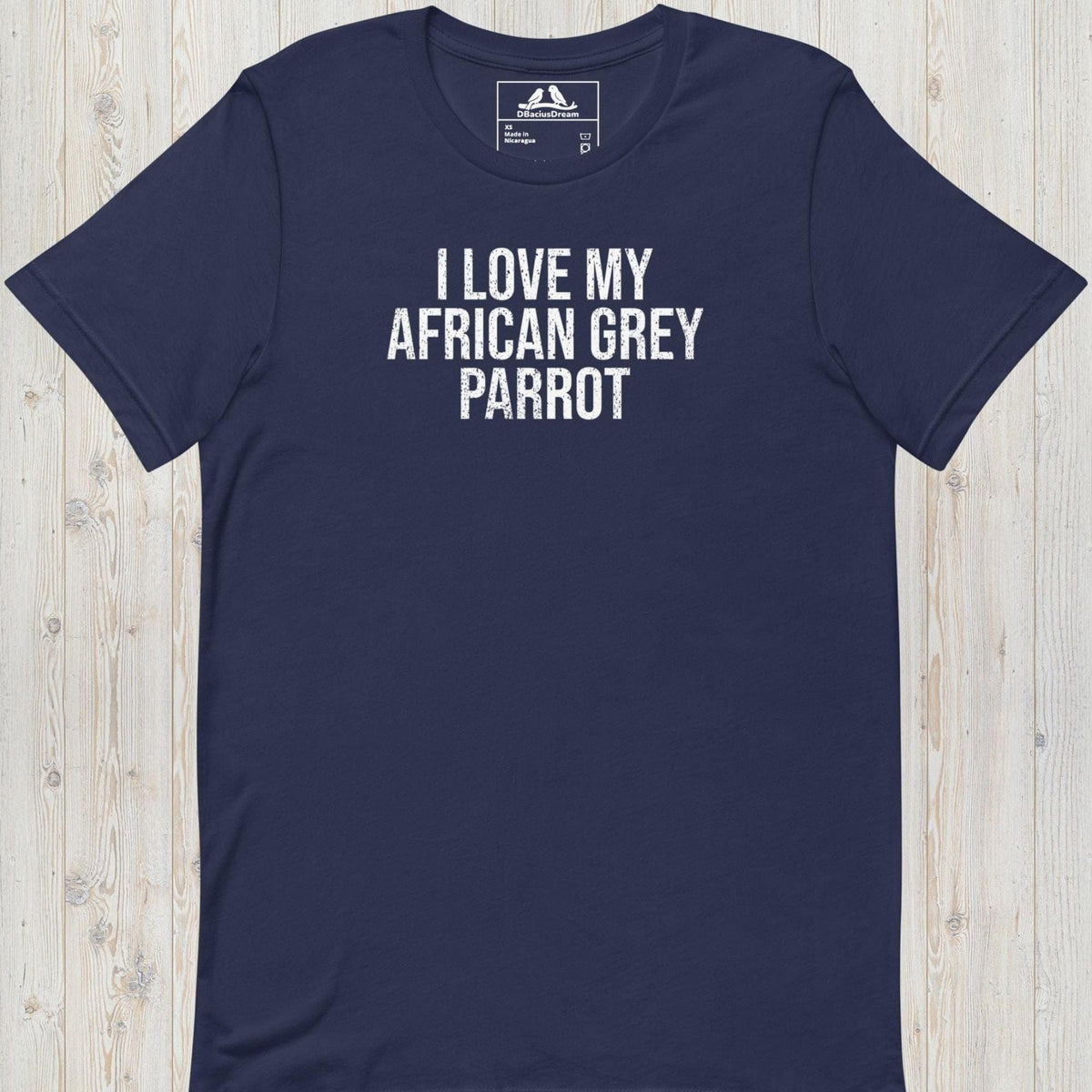 I Love My African Grey Parrot Unisex t-shirt