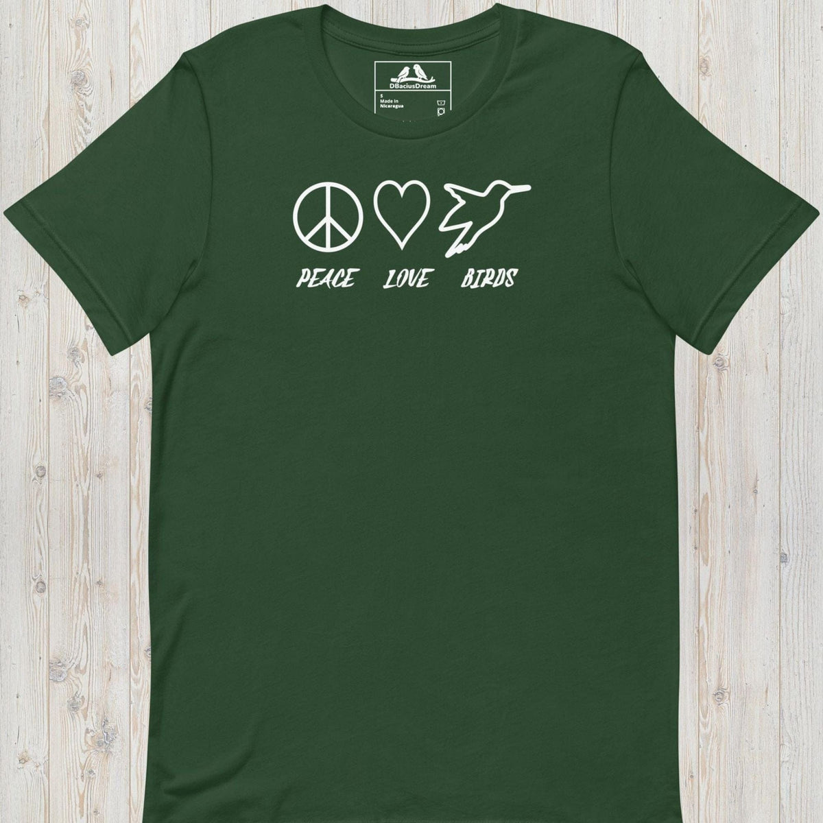 Peace Love Birds Unisex t-shirt