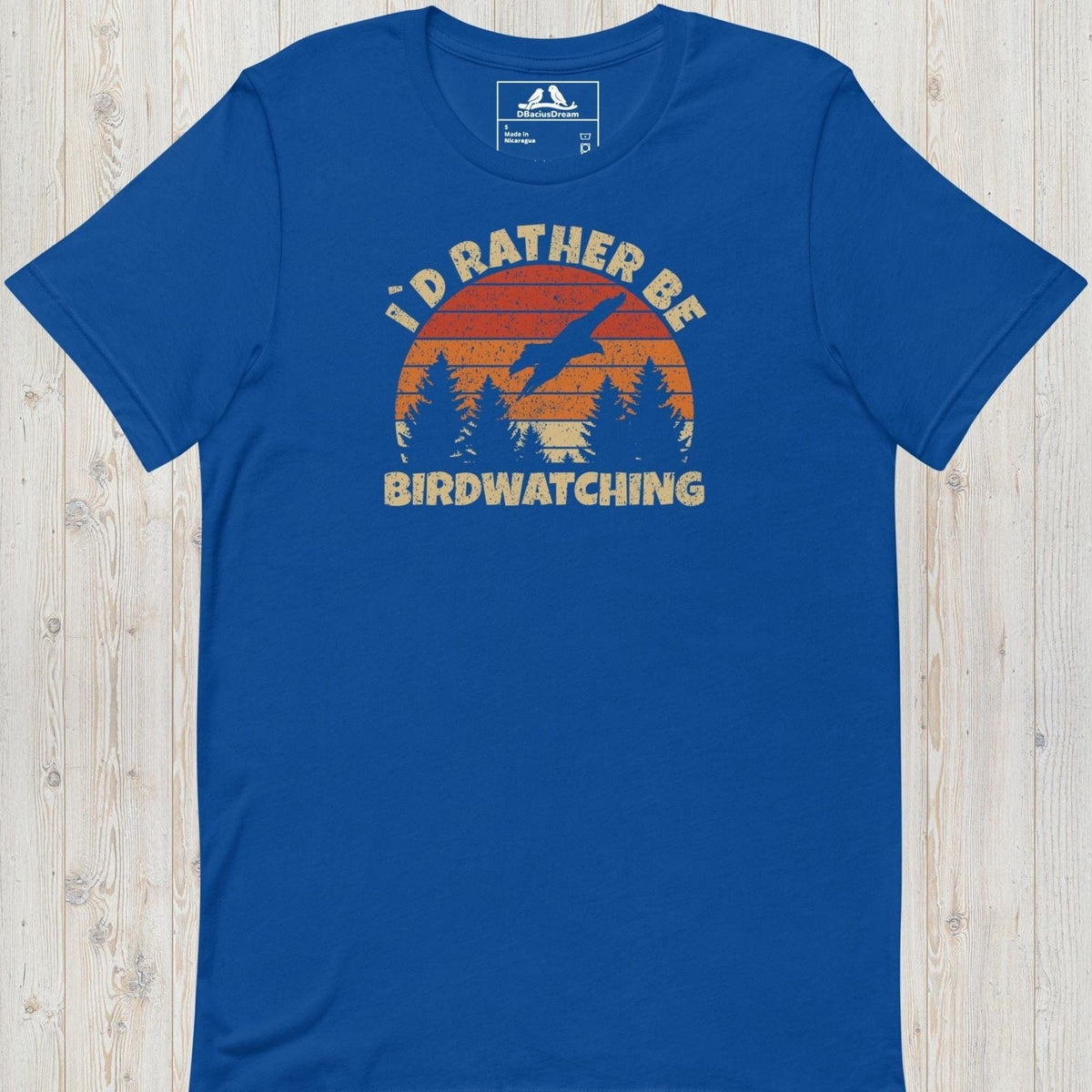 I´d Rather Be Birdwatching Unisex t-shirt