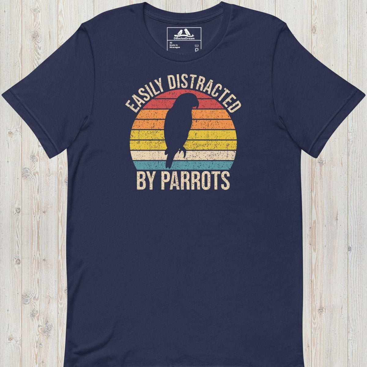 Easily Distracted By Parrots Unisex t-shirt