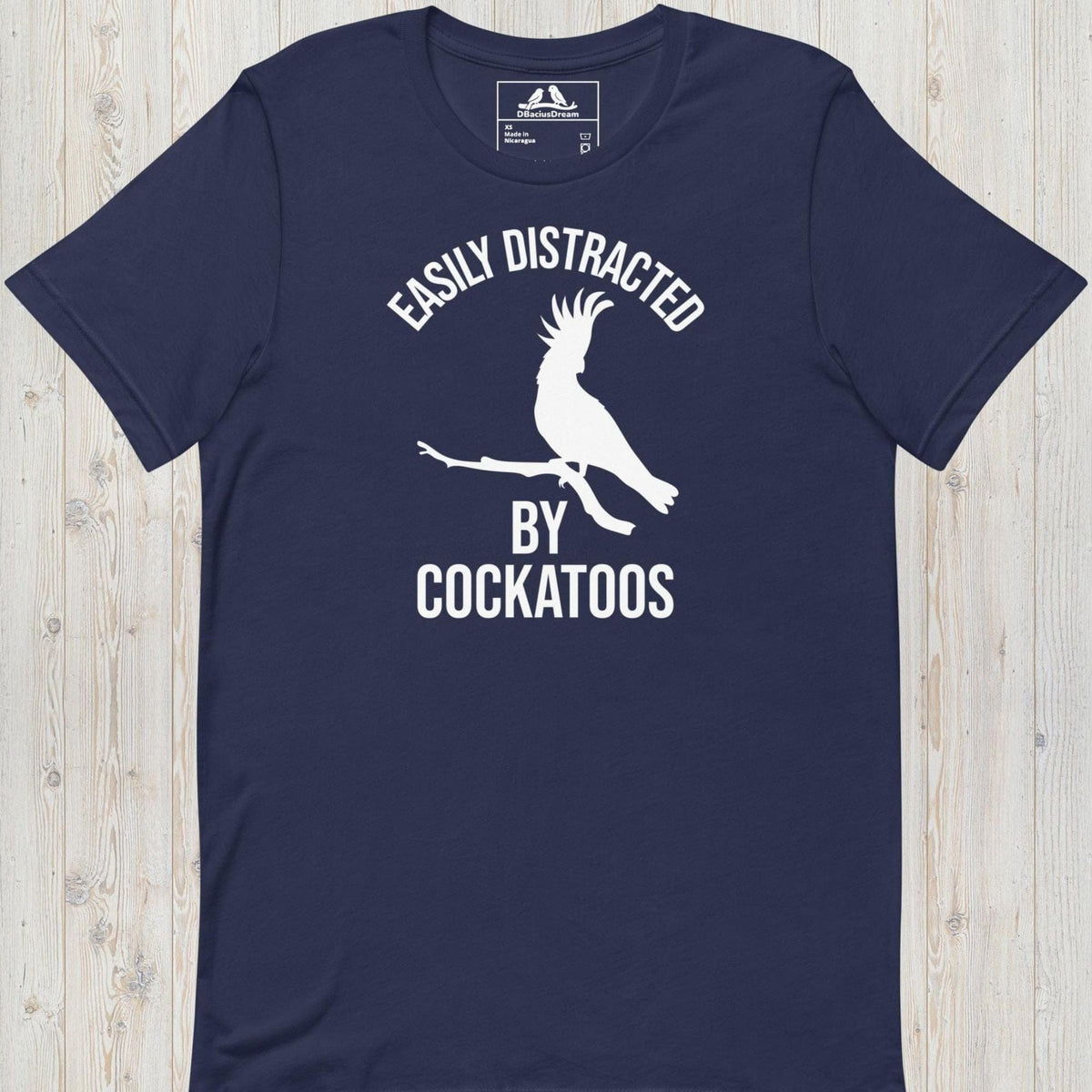 Easily Distracted By Cockatoos Unisex t-shirt