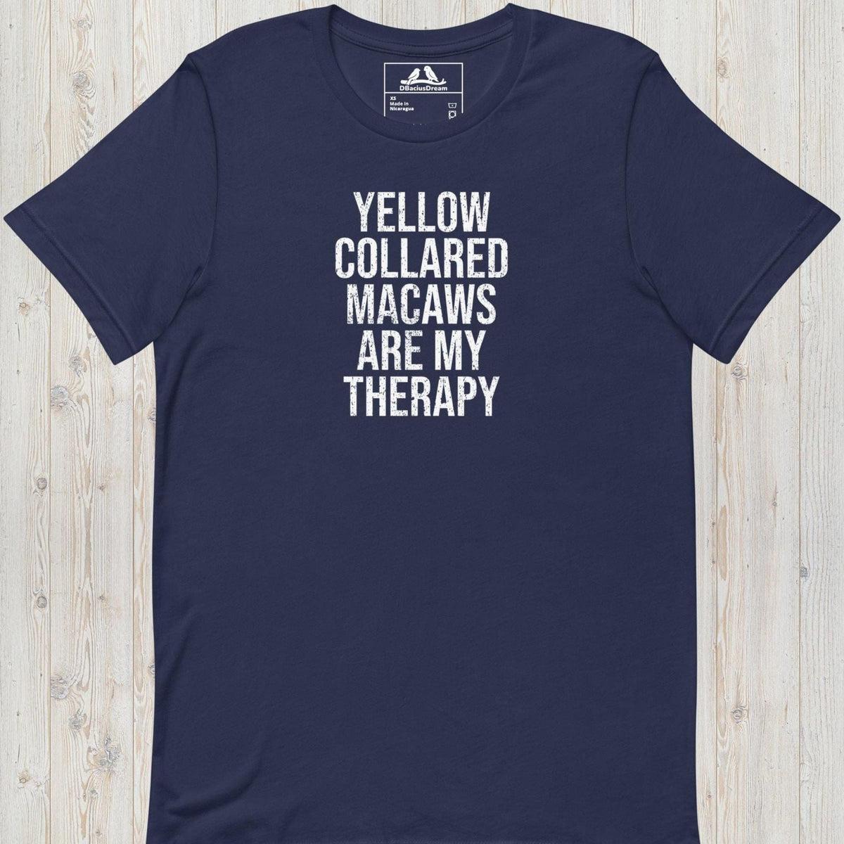 Yellow Collared Macaws Are My Therapy Unisex t-shirt