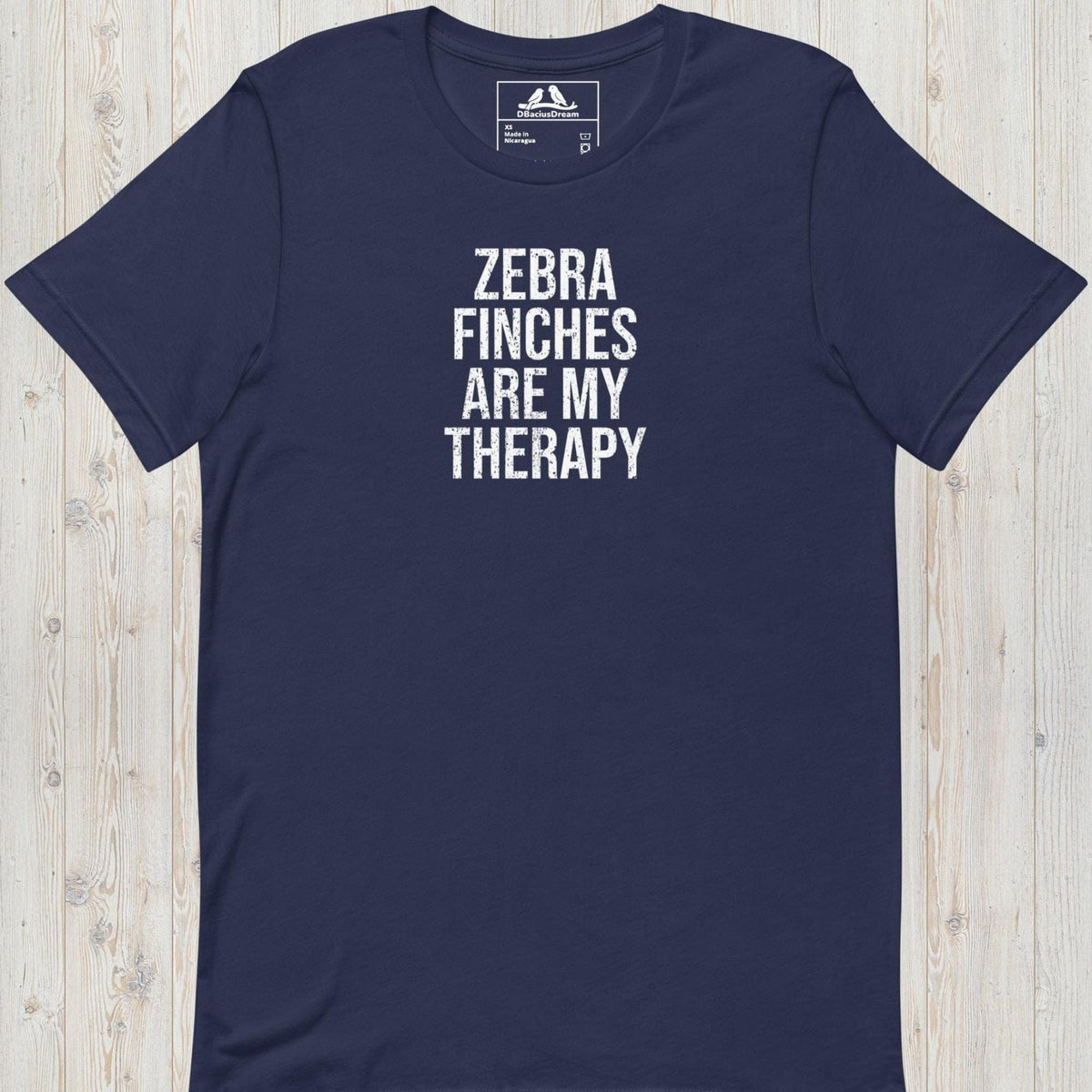 Zebra Finches Are My Therapy Unisex t-shirt