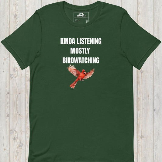 Mostly Birdwatching Unisex t-shirt