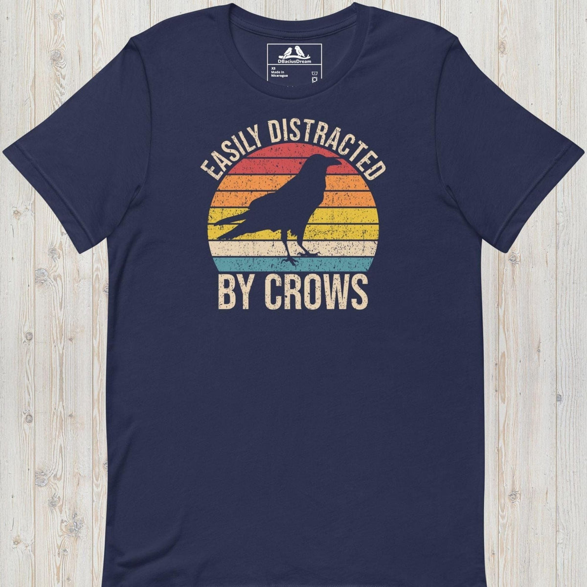 Easily Distracted By Crows Unisex t-shirt