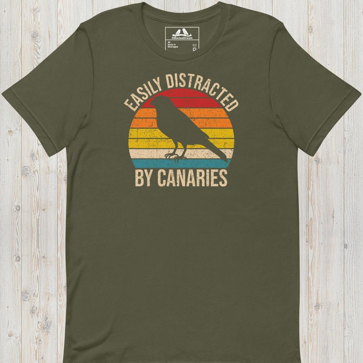 Easily Distracted By Canaries  Unisex t-shirt