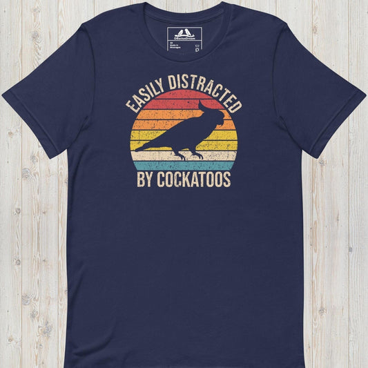 Easily Distracted By Cockatoos Unisex t-shirt