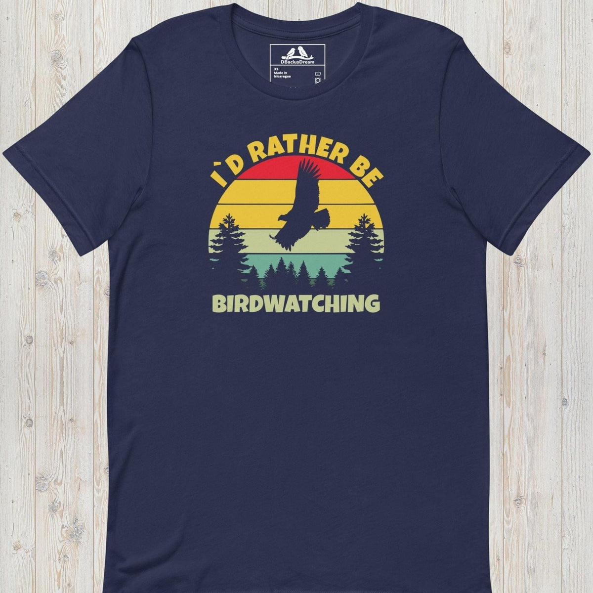 I´d Rather Be Birdwatching Unisex t-shirt