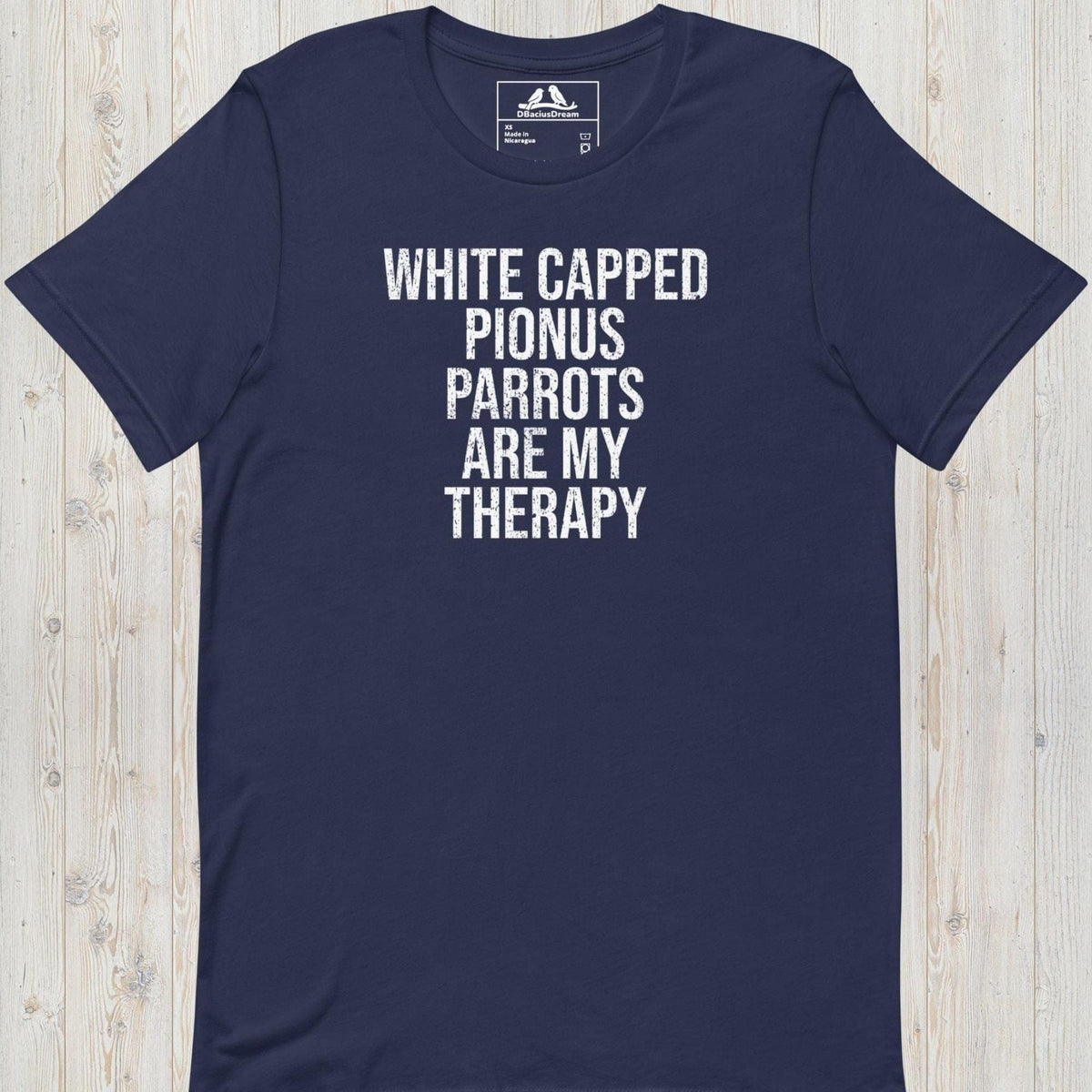 White Capped Pionus Parrots Are My Therapy Unisex t-shirt
