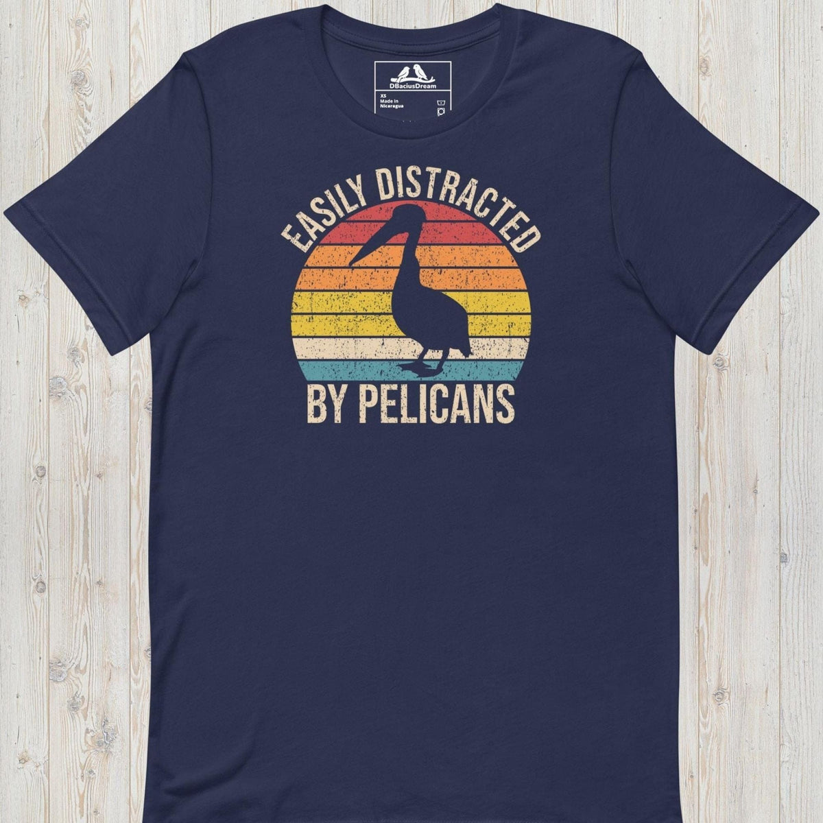 Easily Distracted By Pelicans Unisex t-shirt