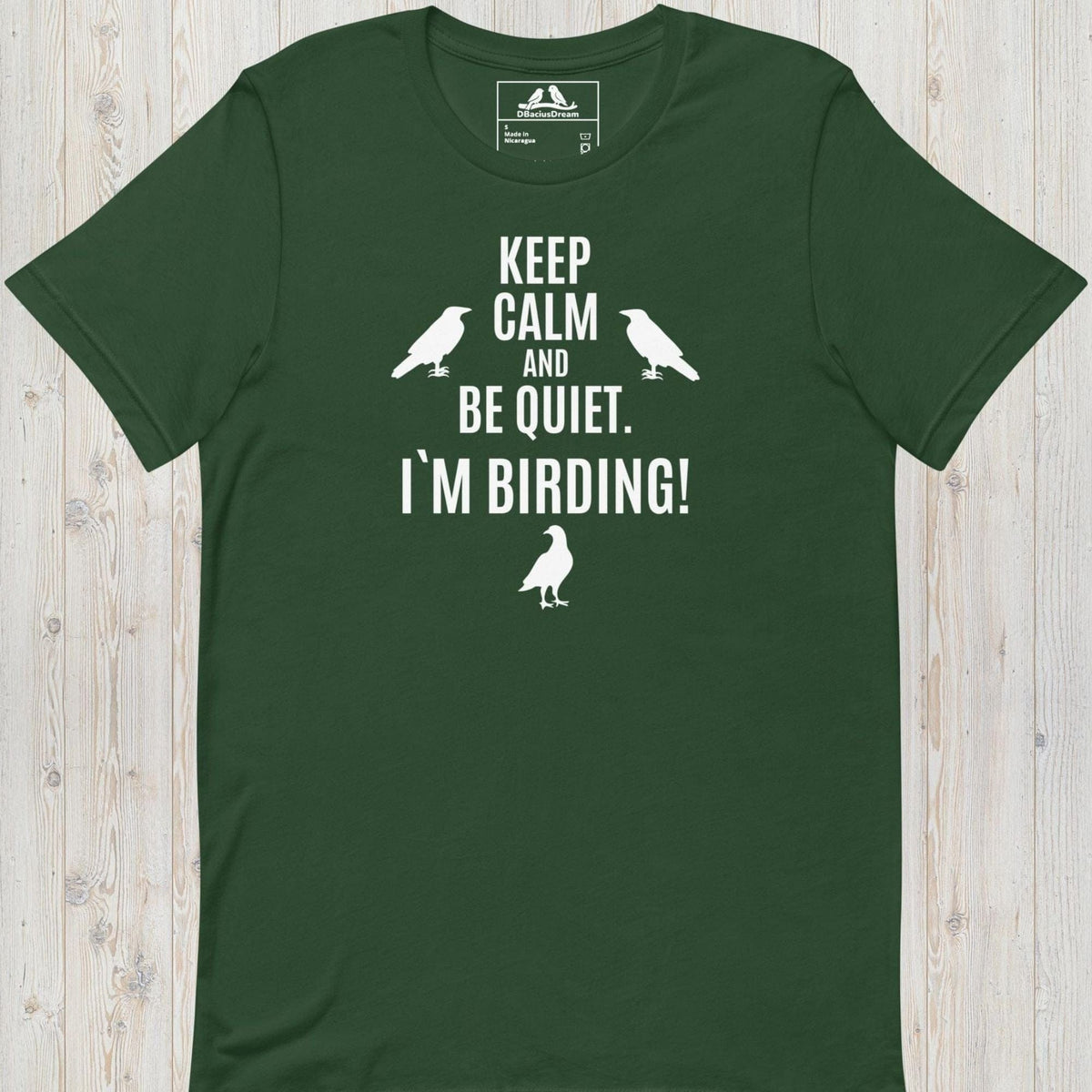 Keep Calm And Be Quiet. Im Birding! Unisex t-shirt