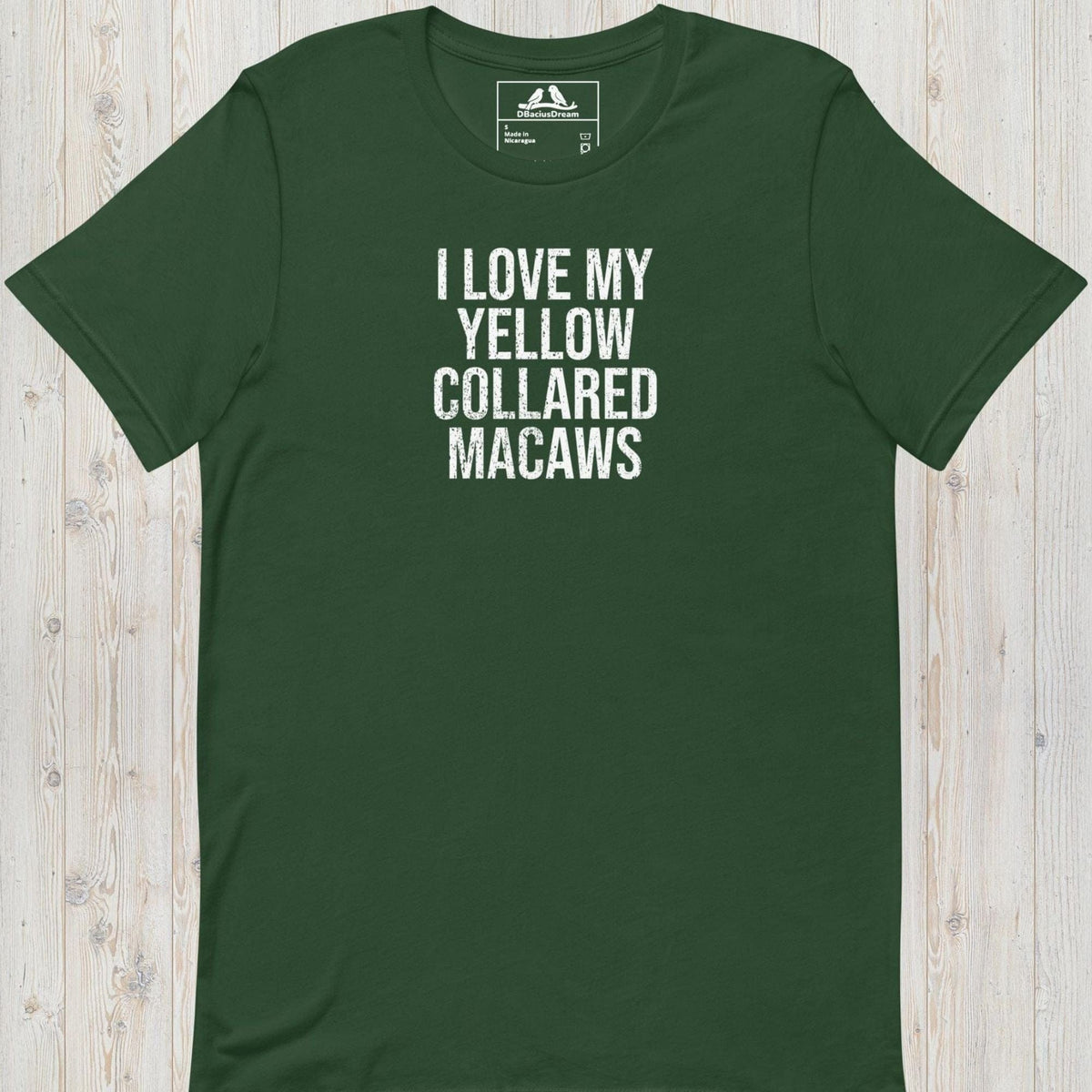 I Love My Yellow Collared Macaws Unisex t-shirt