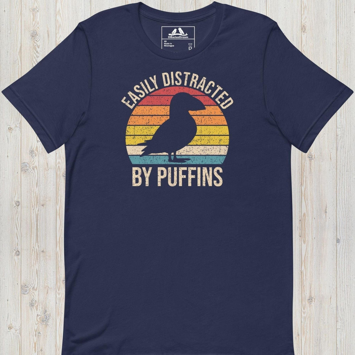 Easily Distracted By Puffins Unisex t-shirt