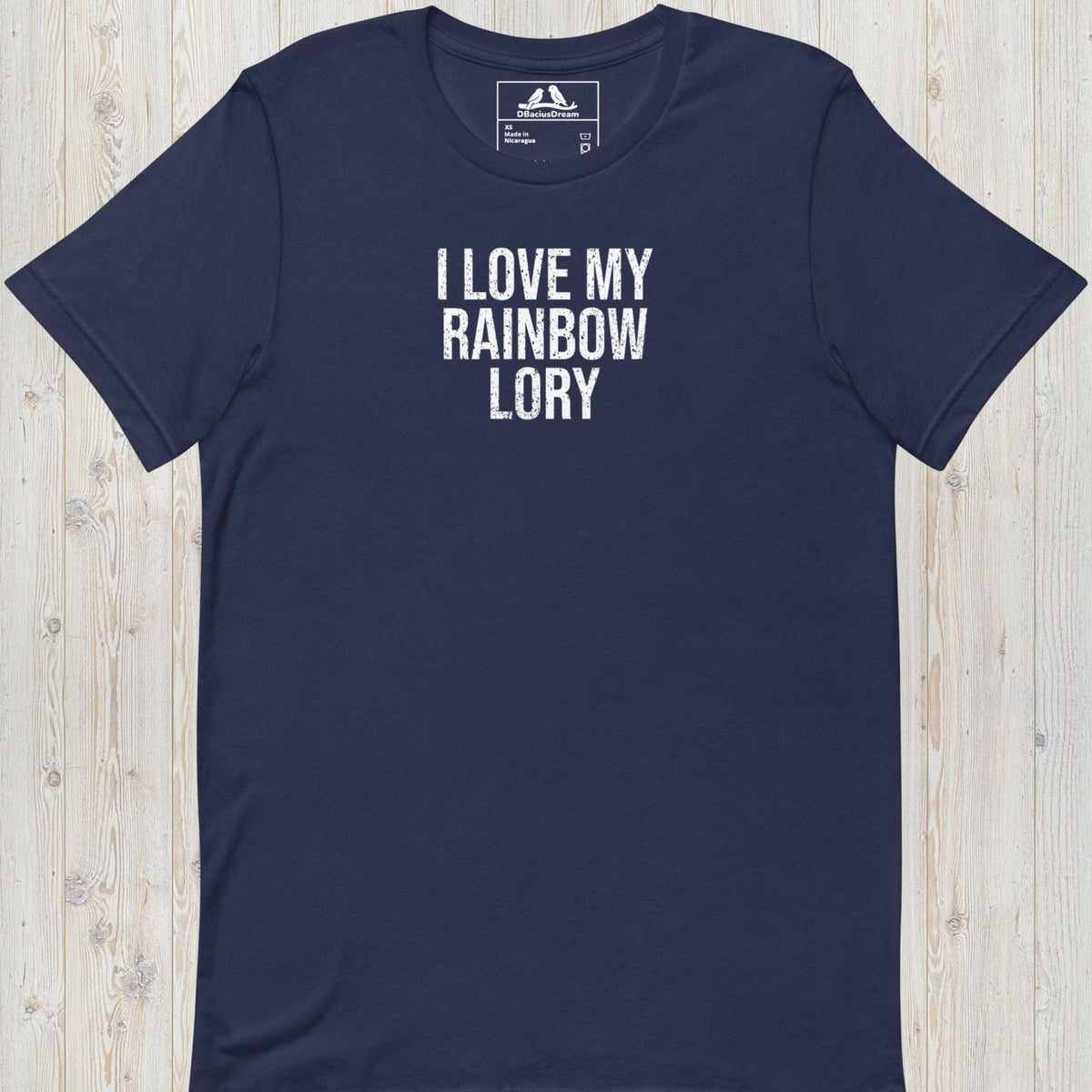 I Love My Rainbow Lory Unisex t-shirt