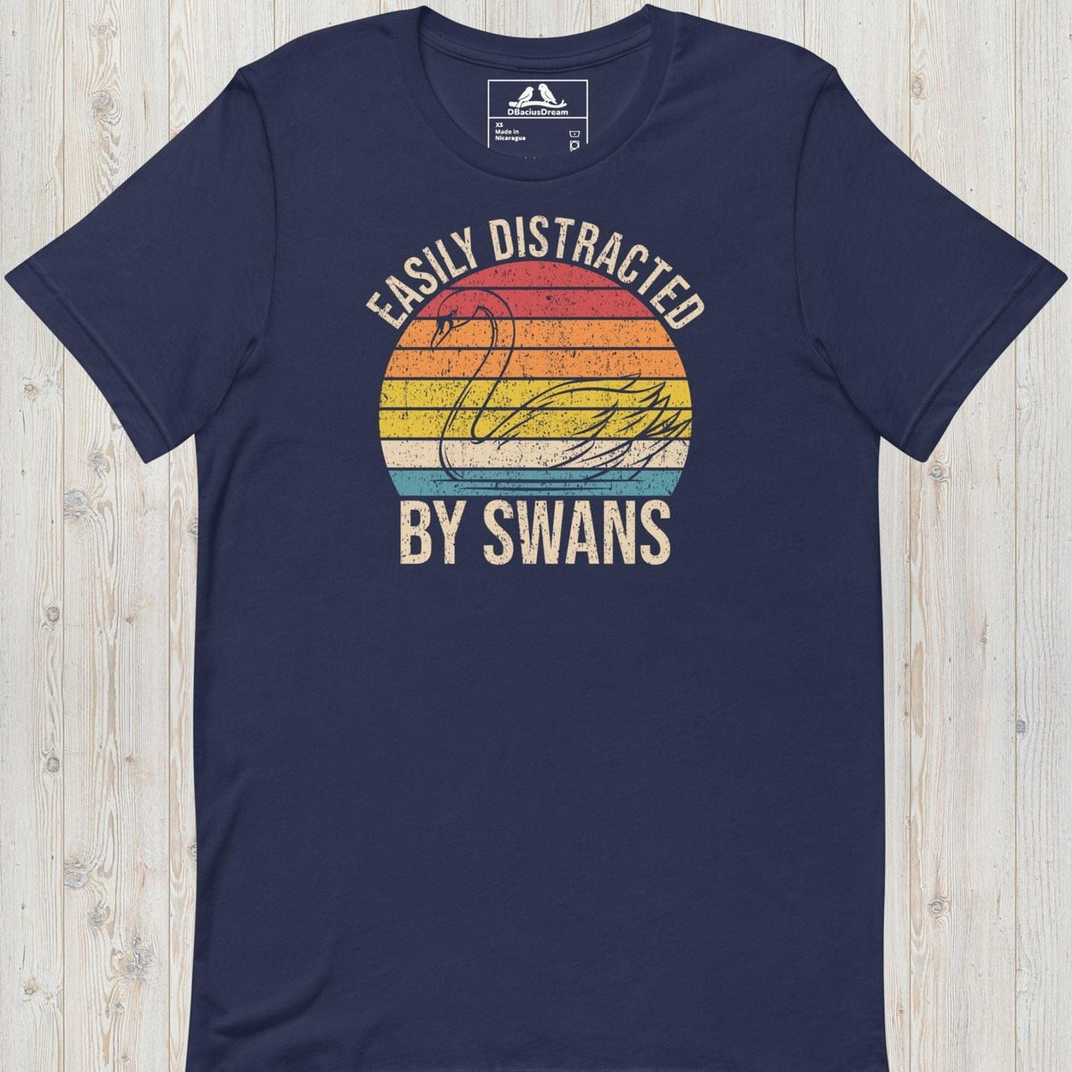 Easily Distracted By Swans Unisex t-shirt