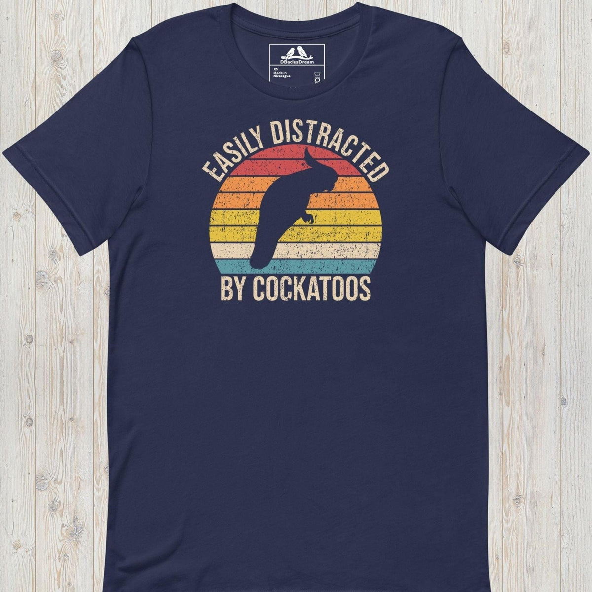 Easily Distracted By Cockatoos Unisex t-shirt