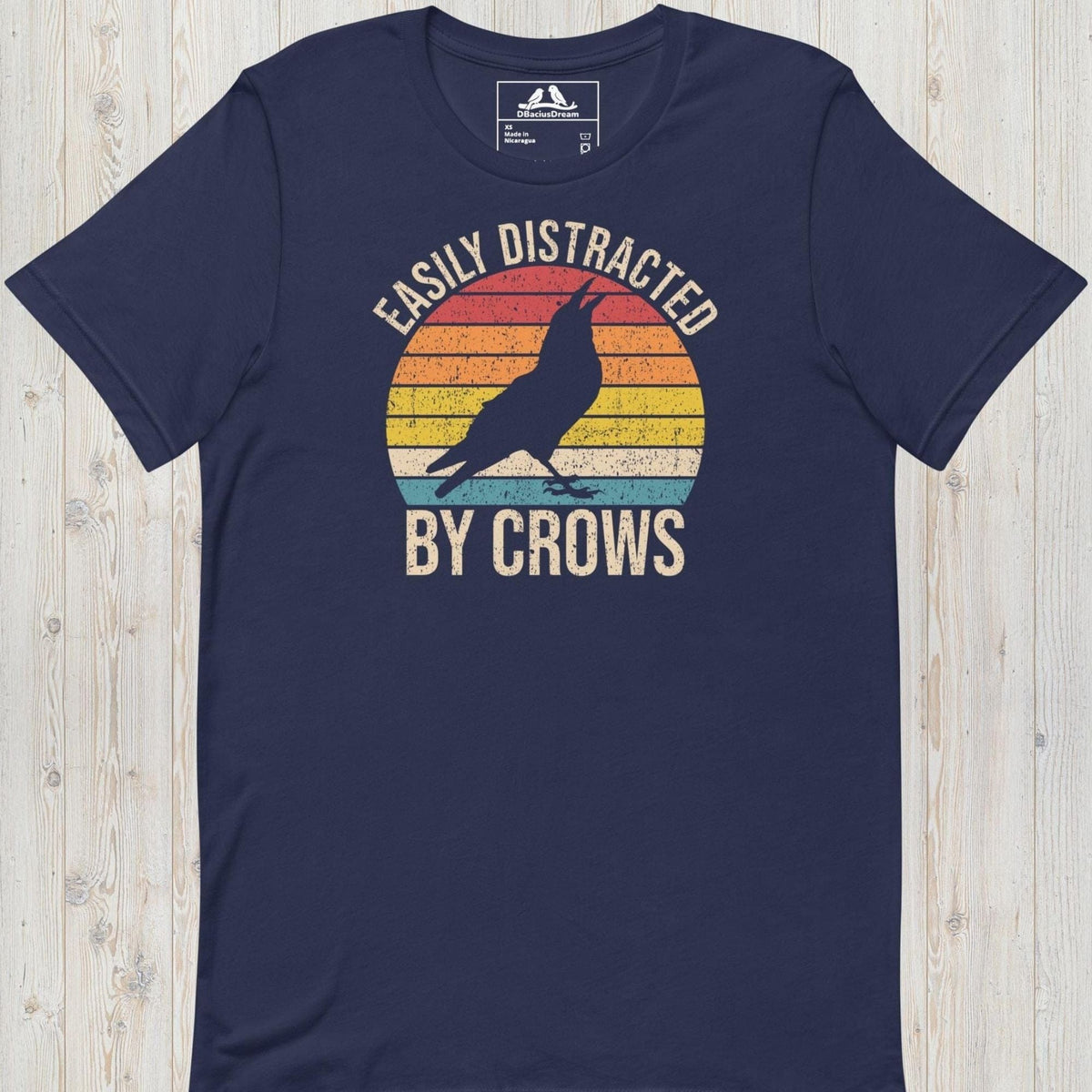 Easily Distracted By Crows Unisex t-shirt