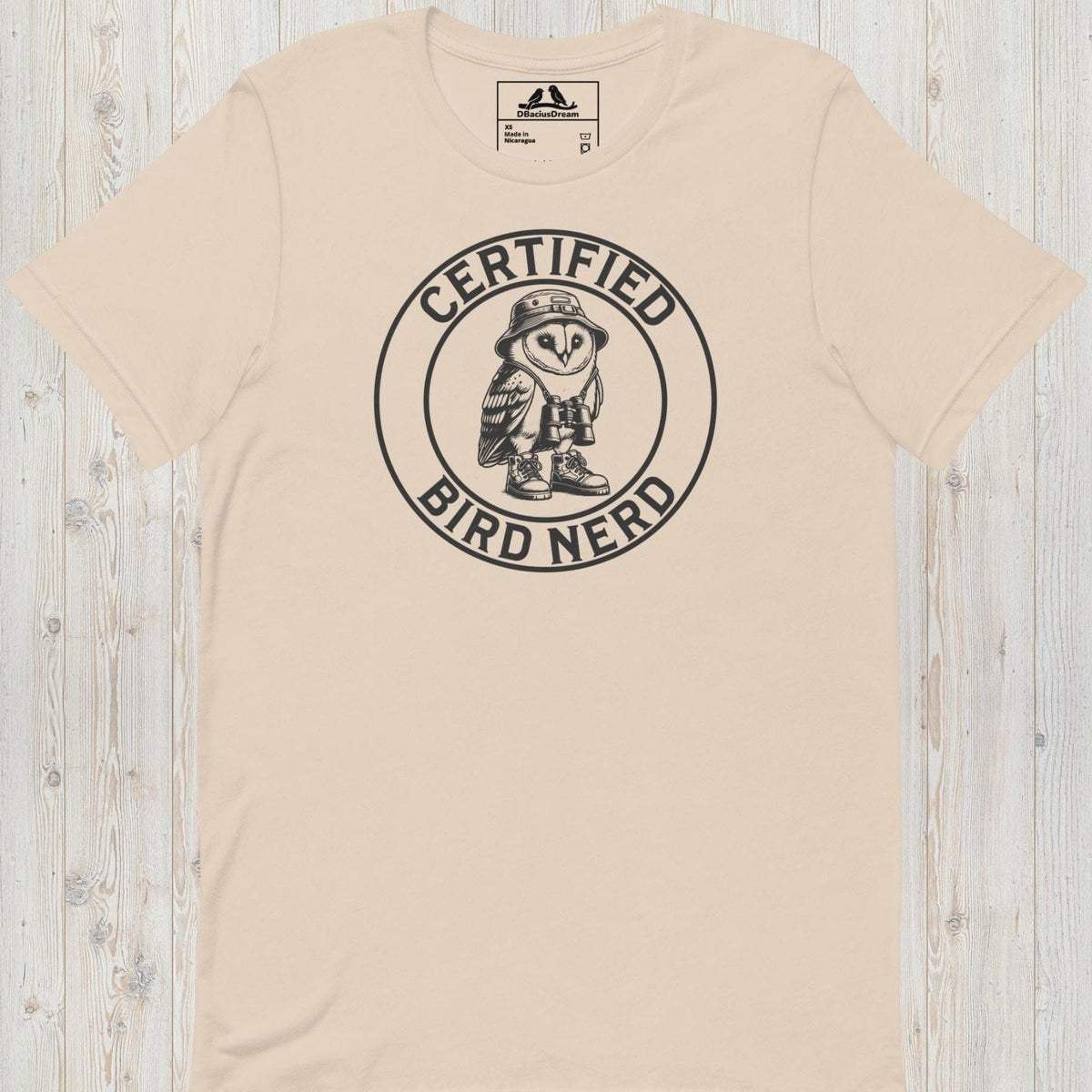 Certified Bird Nerd Unisex t-shirt