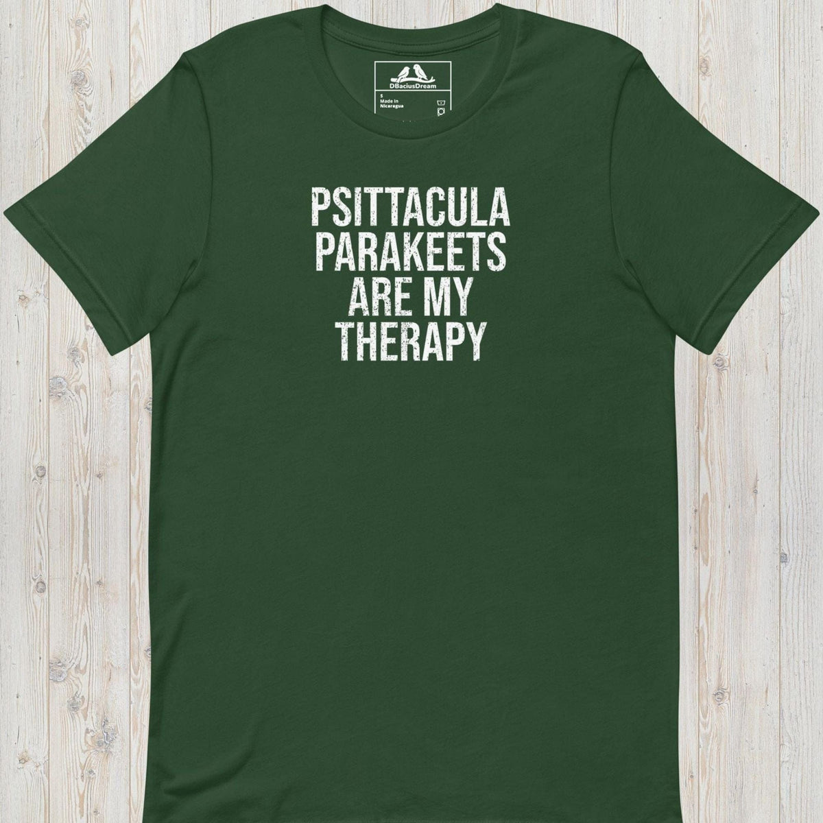 Psittacula Parakeets Are My Therapy Unisex t-shirt