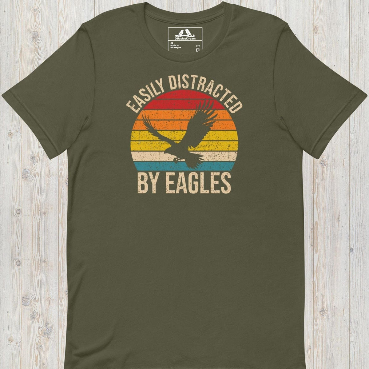 Easily Distracted By Eagles Unisex t-shirt
