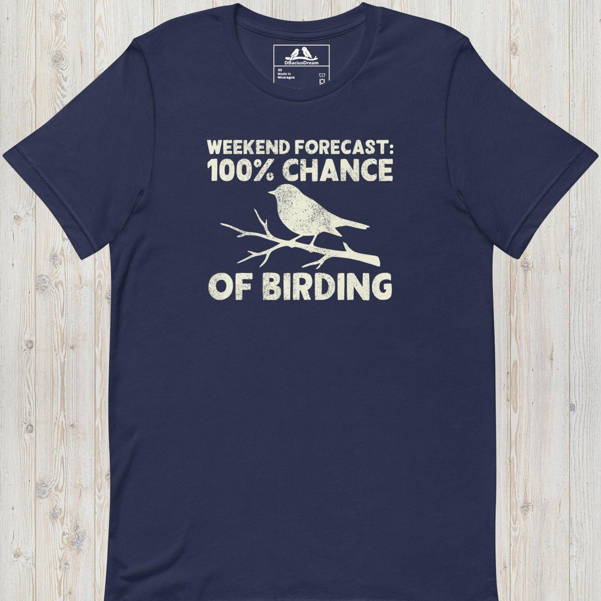 Weekend Forecast: 100% Chance Of Birding Unisex t-shirt