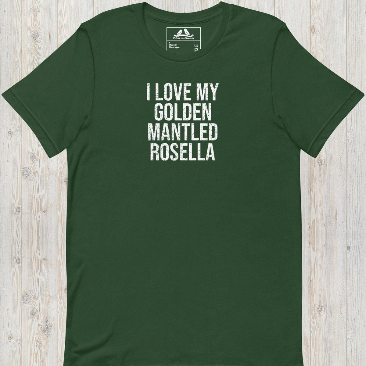 I Love My Golden Mantled Rosella Unisex t-shirt