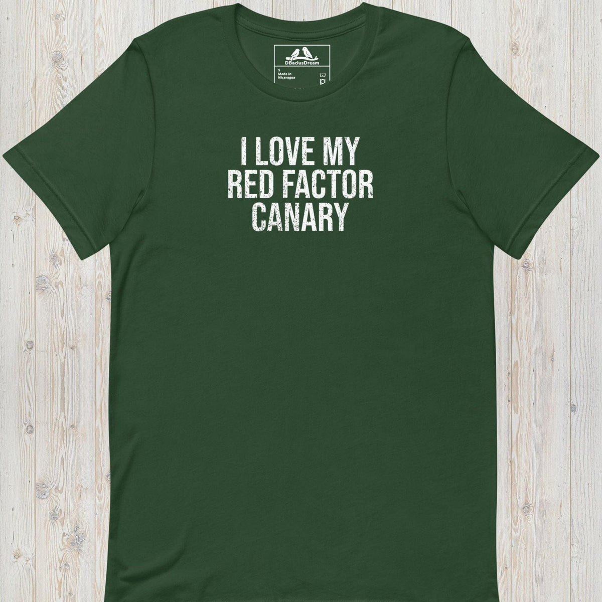 I Love My Red Factor Canary  Unisex t-shirt