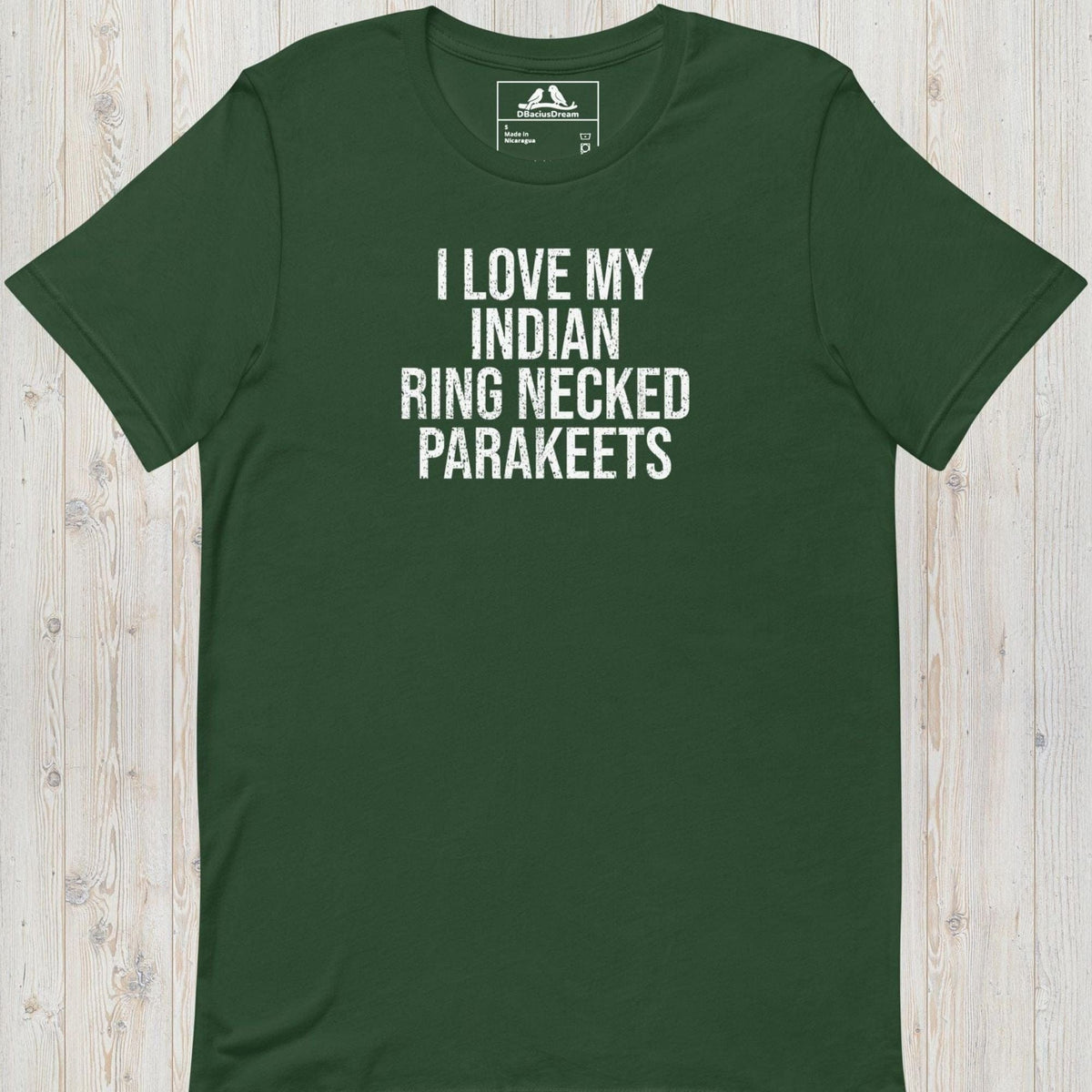 I Love My Indian Ring Necked Parakeets Unisex t-shirt