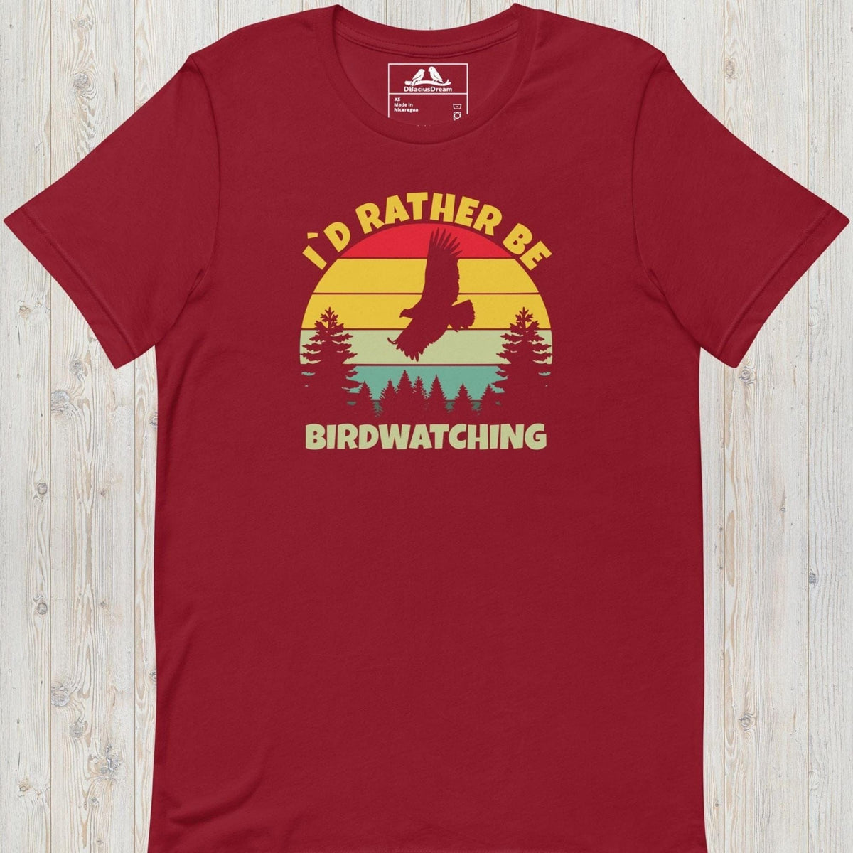 I´d Rather Be Birdwatching Unisex t-shirt
