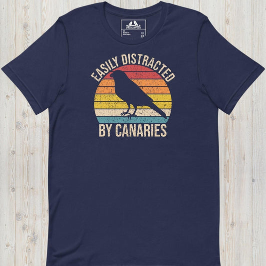 Easily Distracted By Canaries  Unisex t-shirt