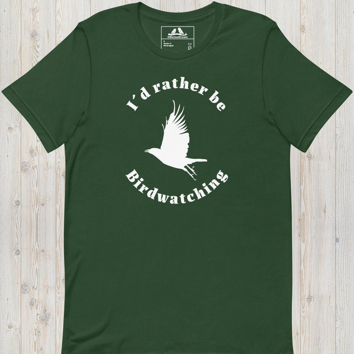 I´d Rather Be Birdwatching Unisex t-shirt