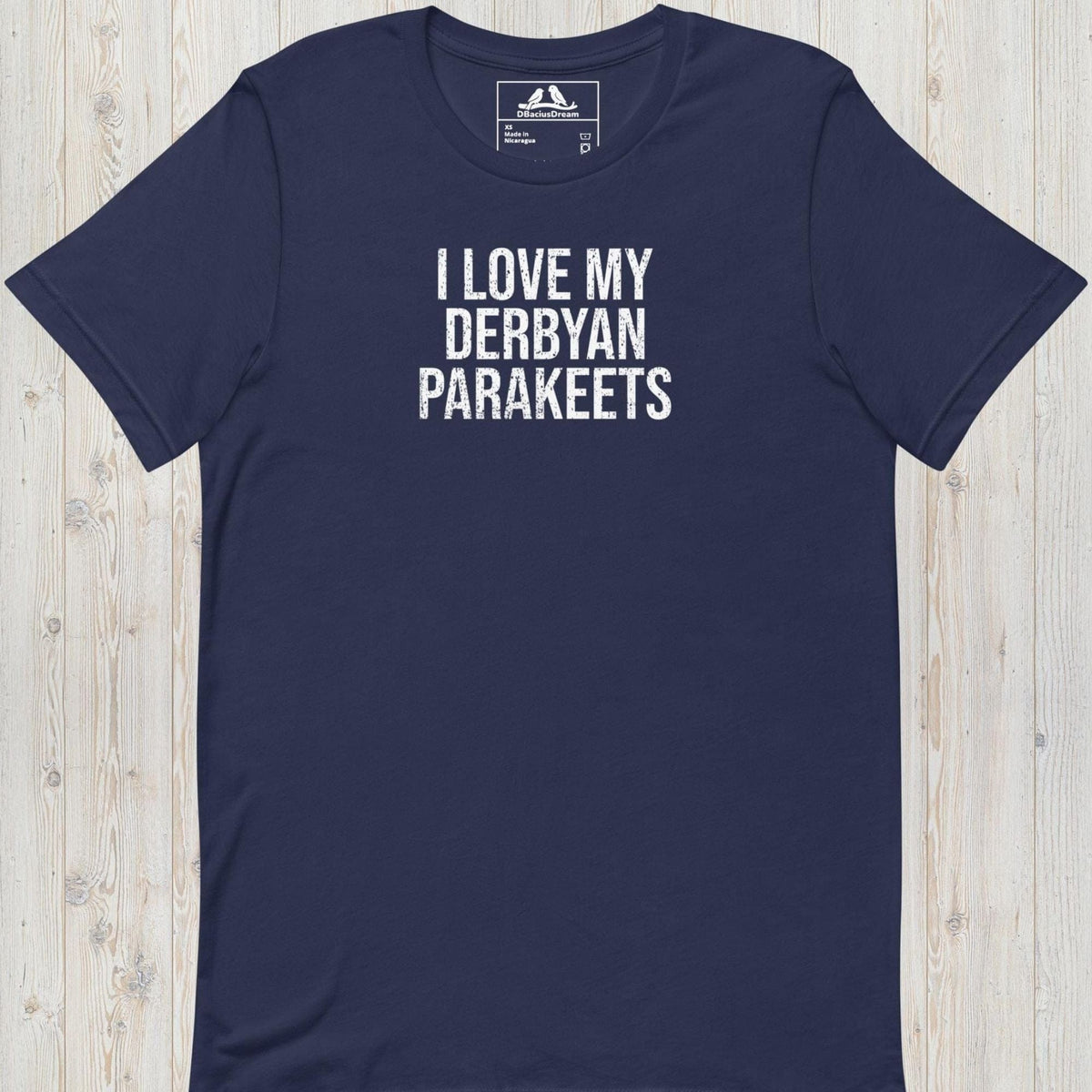 I Love My Derbyan Parakeets Unisex t-shirt