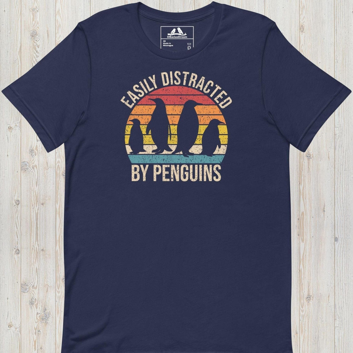 Easily Distracted By Penguins Unisex t-shirt