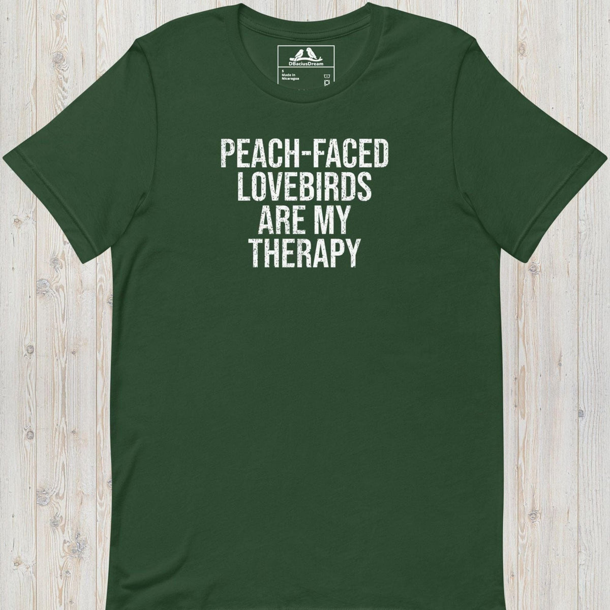 Peach-Faced Lovebirds Are My Therapy Unisex t-shirt