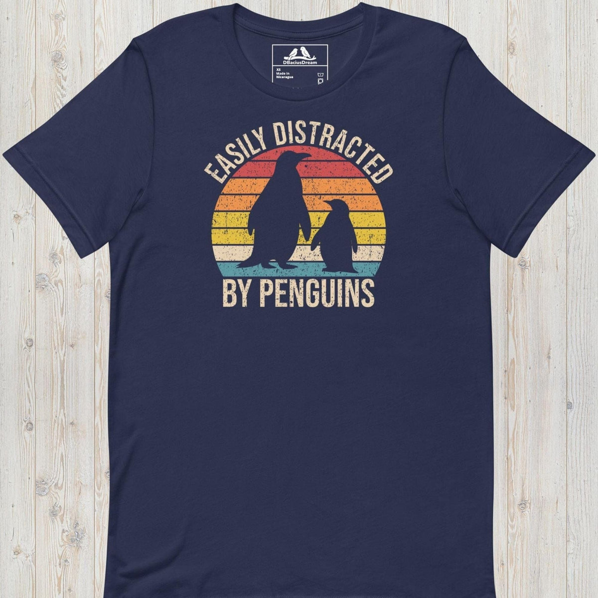 Easily Distracted By Penguins Unisex t-shirt