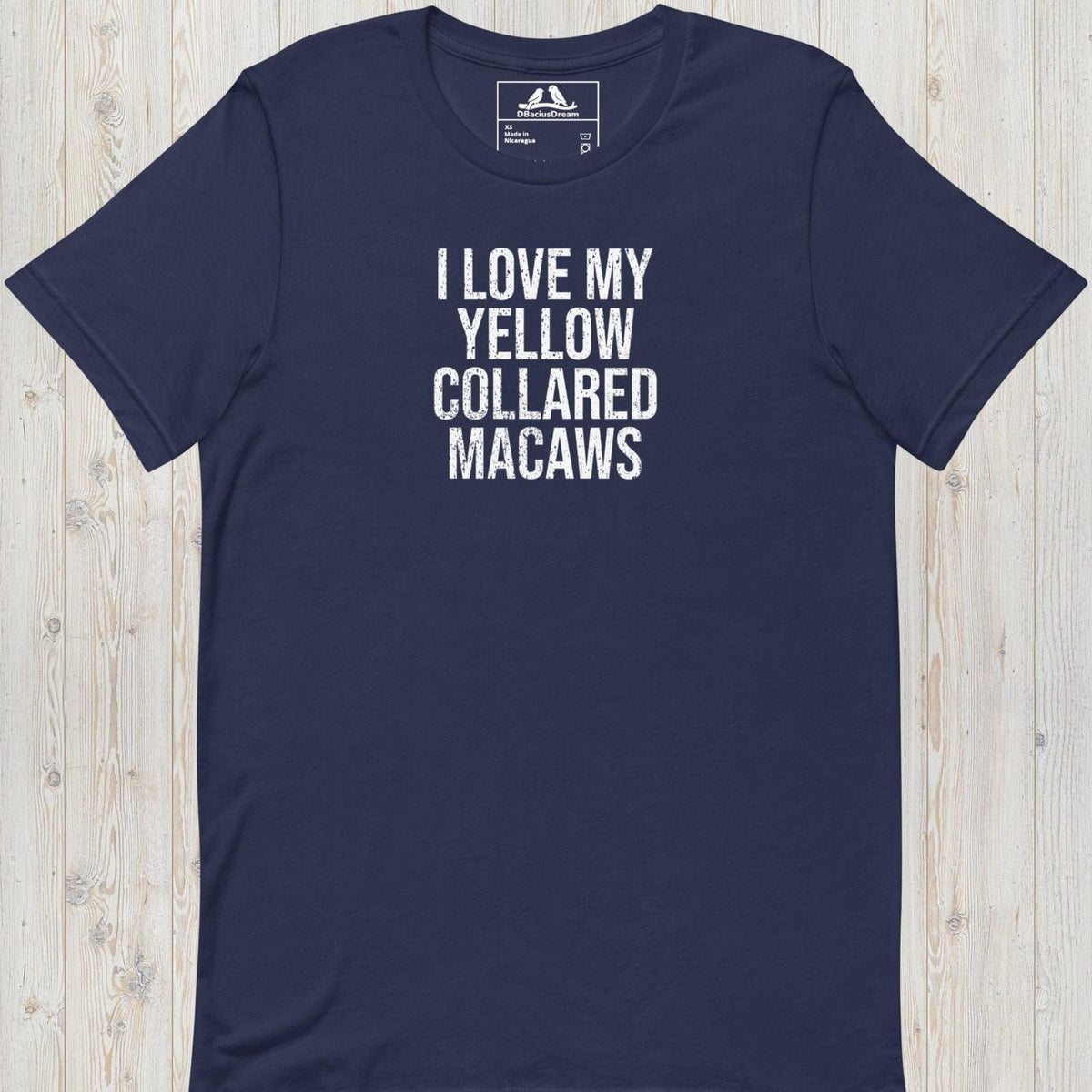 I Love My Yellow Collared Macaws Unisex t-shirt