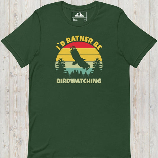 I´d Rather Be Birdwatching Unisex t-shirt