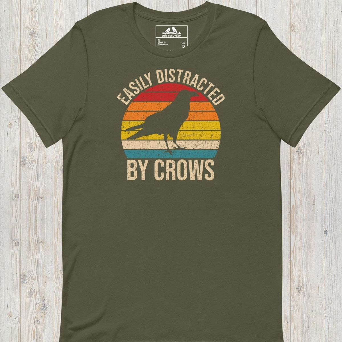 Easily Distracted By Crows Unisex t-shirt