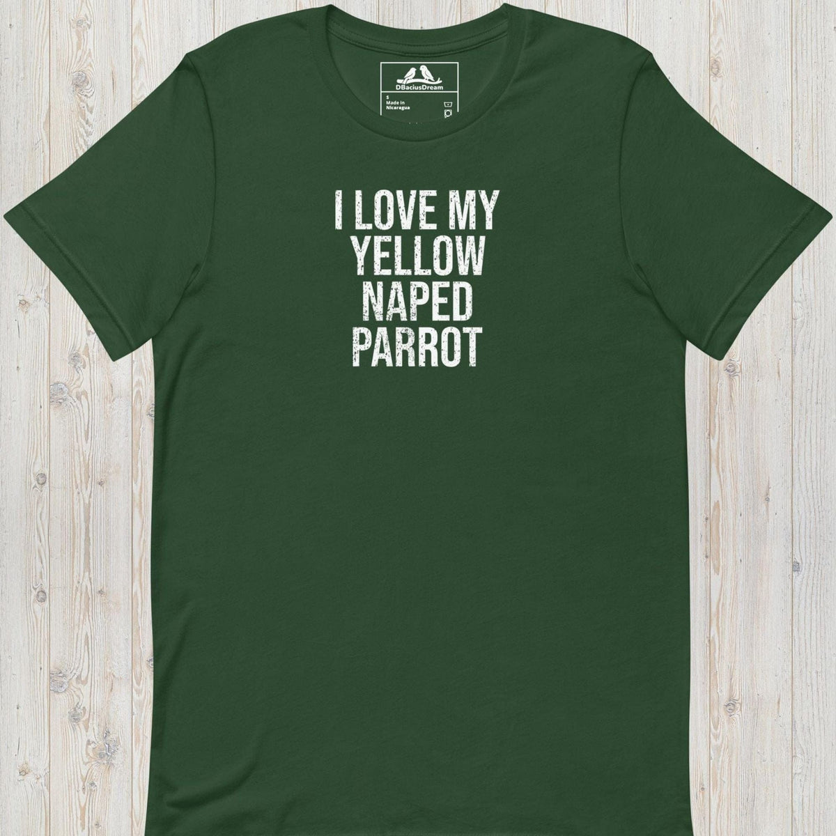 I Love My Yellow Naped Parrot Unisex t-shirt
