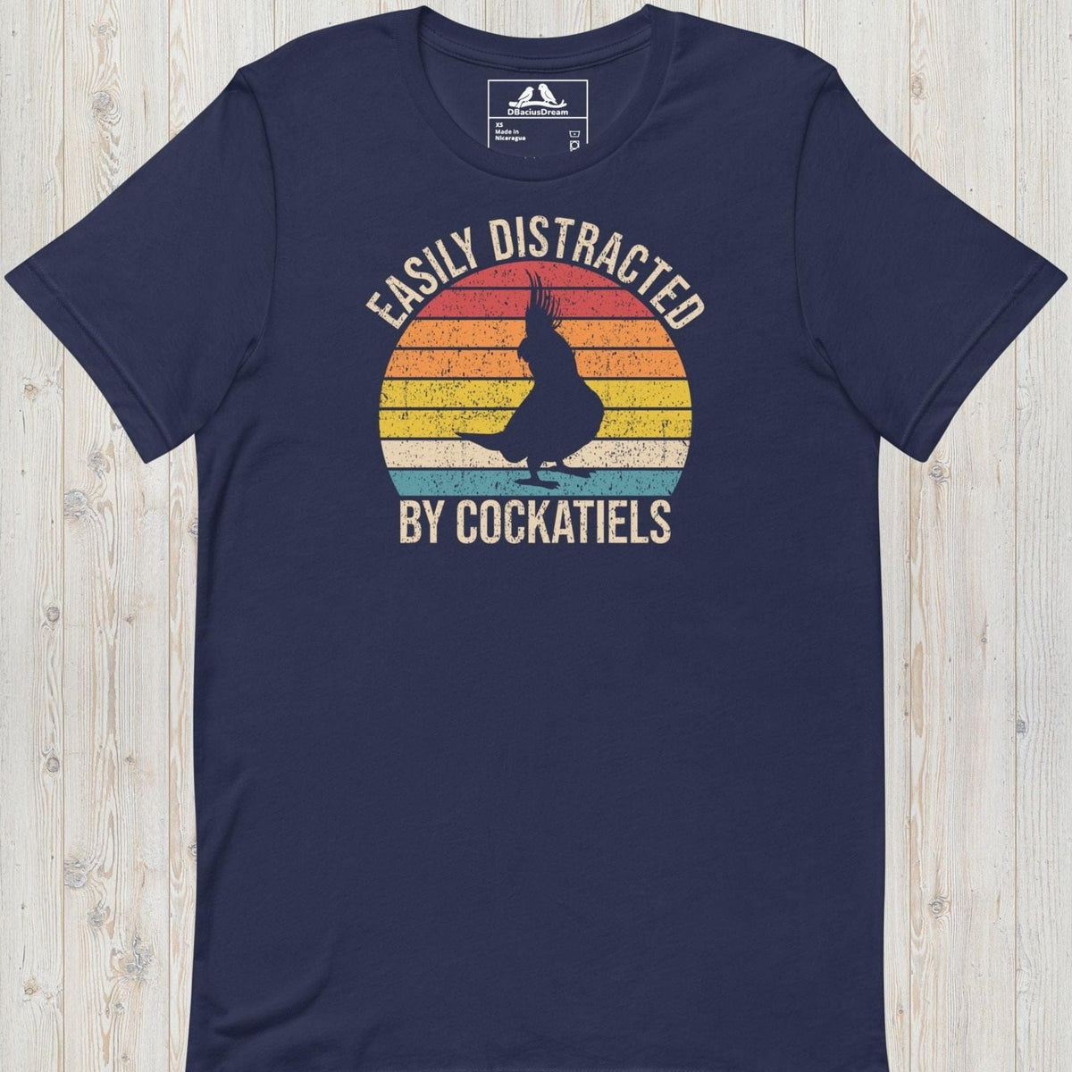 Easily Distracted By Cockatiels Unisex t-shirt
