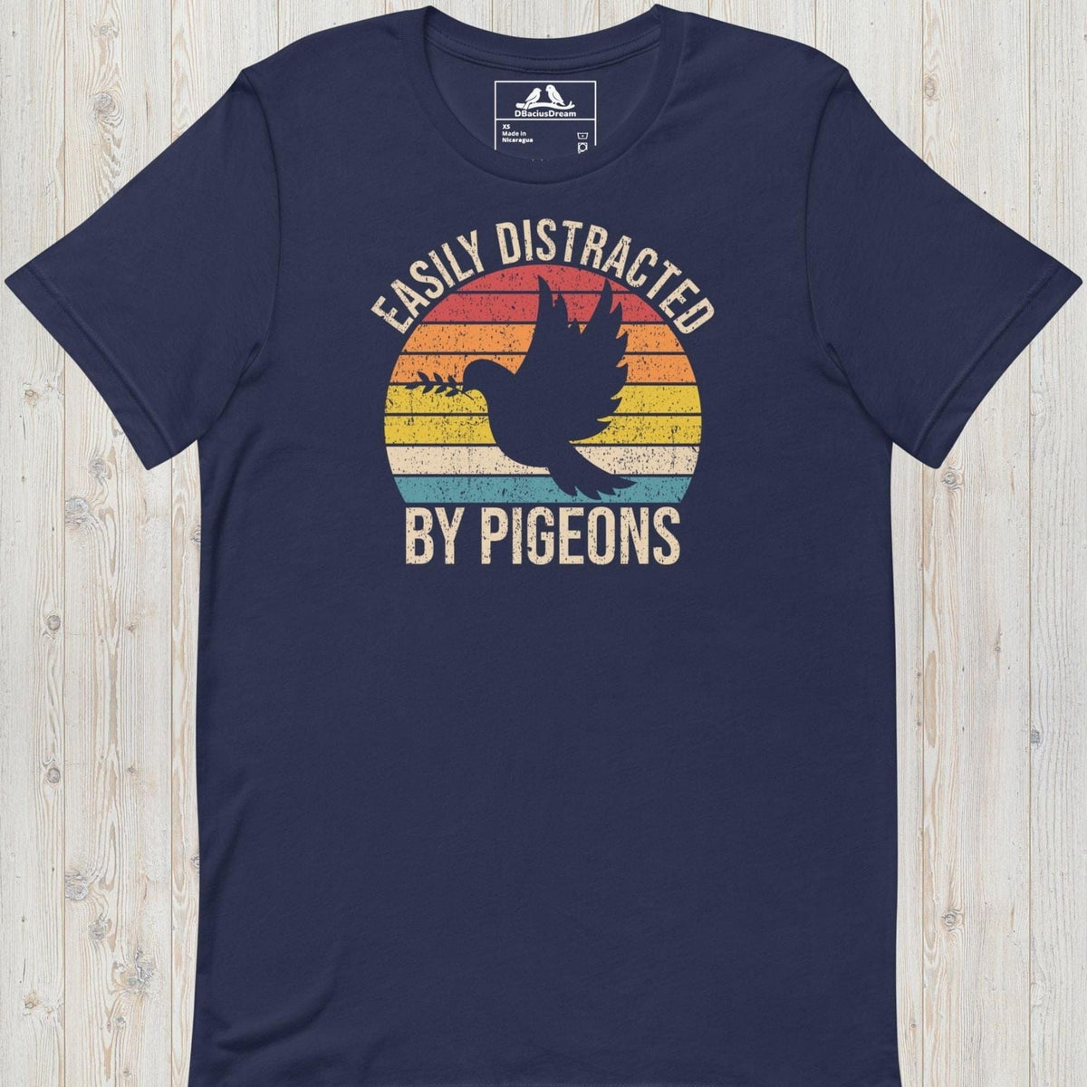Easily Distracted By Pigeons Unisex t-shirt