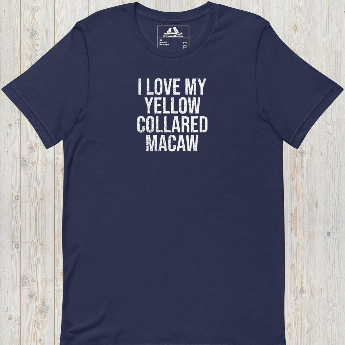 I Love My Yellow Collared Macaw Unisex t-shirt