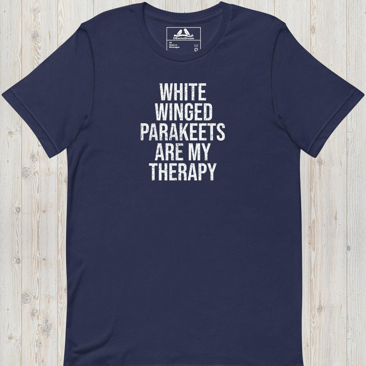 White Winged Parakeets Are My Therapy Unisex t-shirt